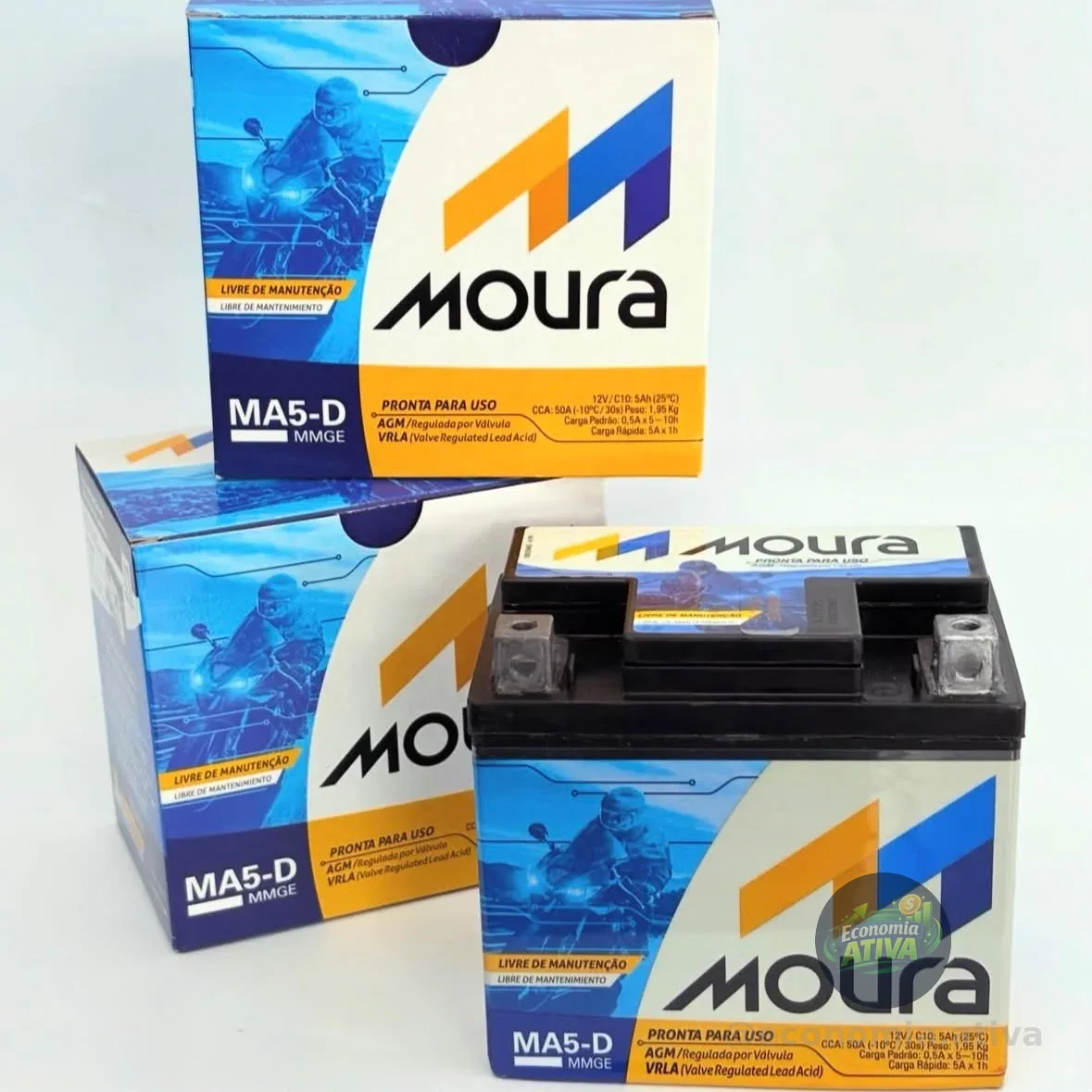 Bateria 5ah Cg 125ks Cg 150 Titan 150 Ks Biz 125ks Moura
