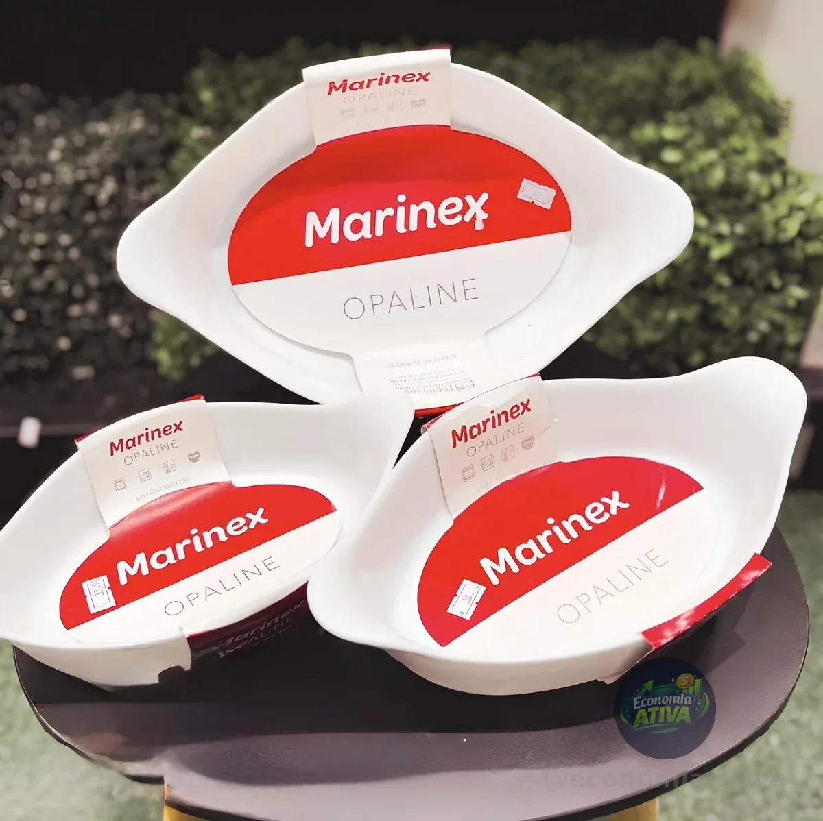 Marinex Conjunto De Assadeiras Oval Opaline 3 Peças