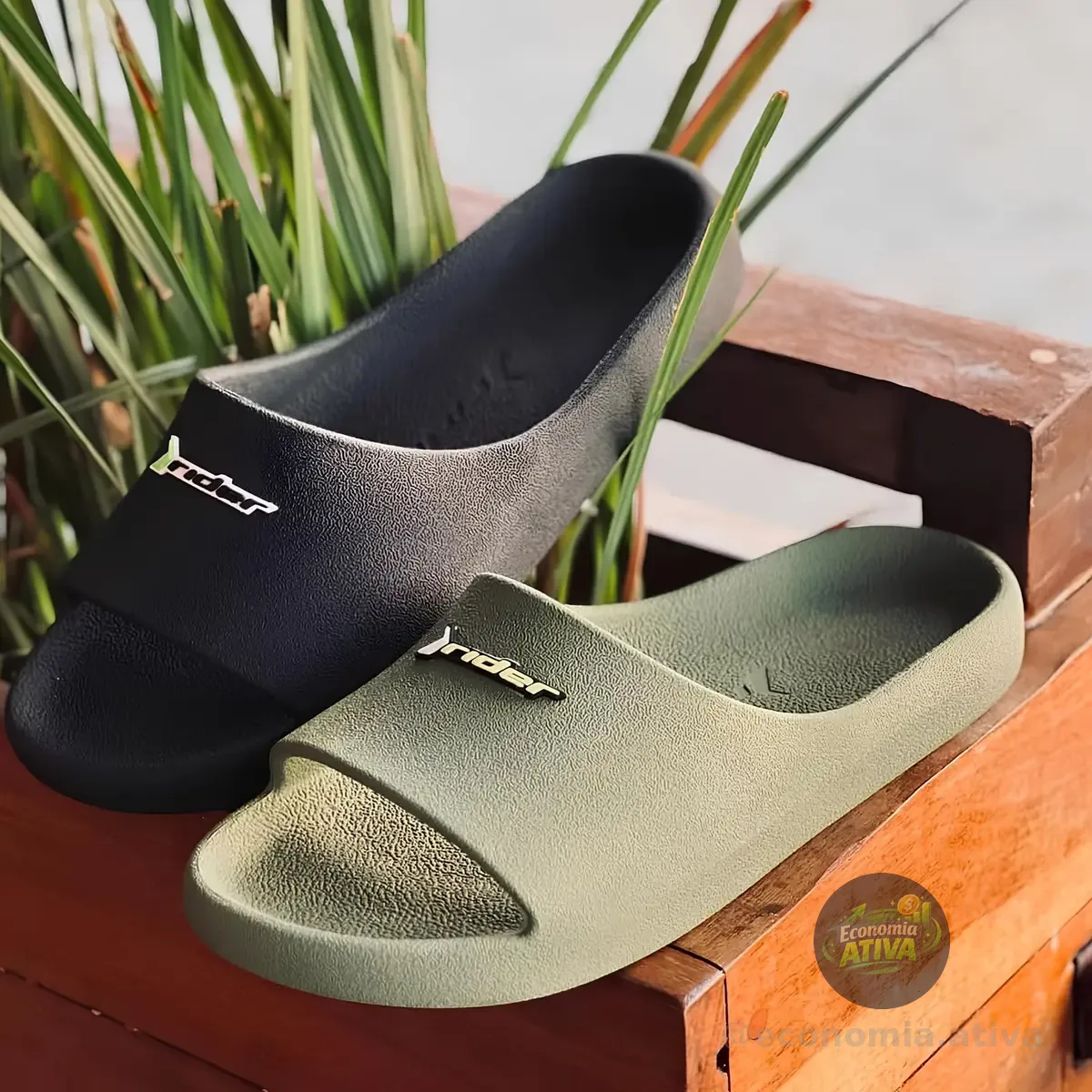Chinelo Rider Drip Slide (3 cores)