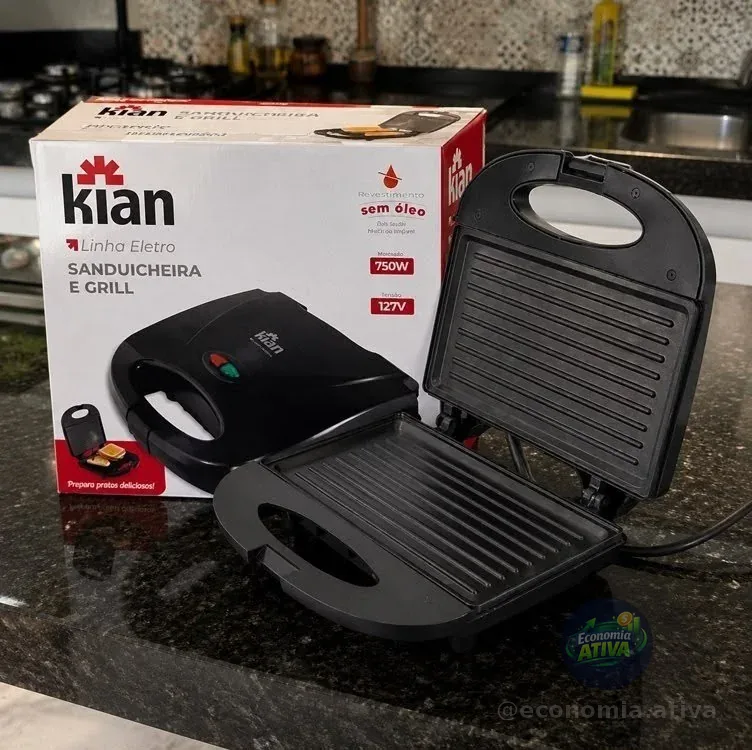 Sanduicheira Grill 2em1 750w 127v