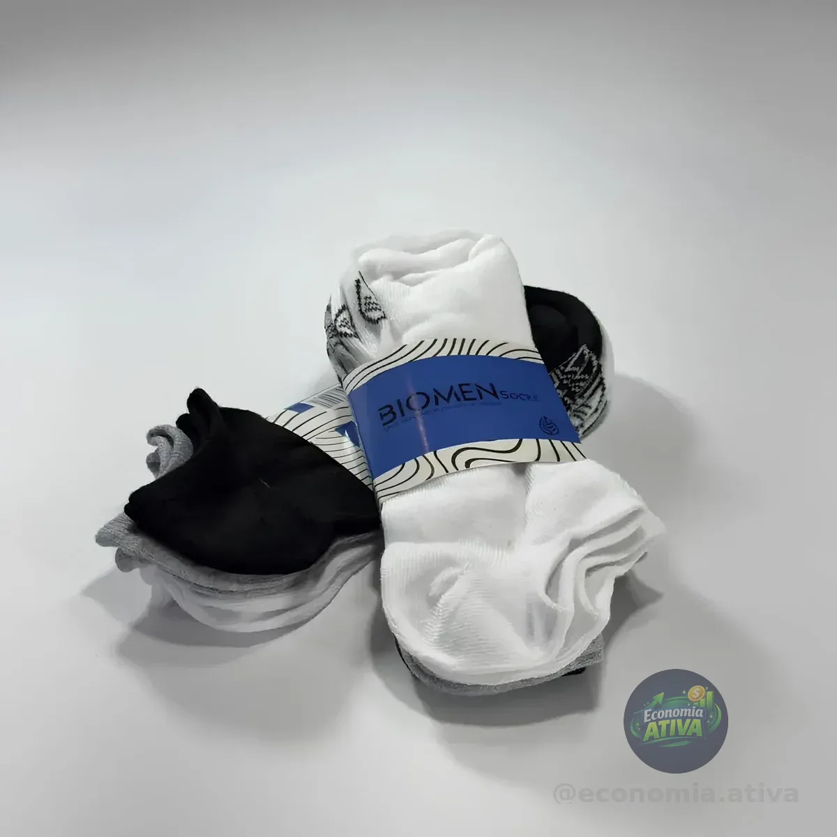 Kit 12 Pares Meia Soquete Unissex