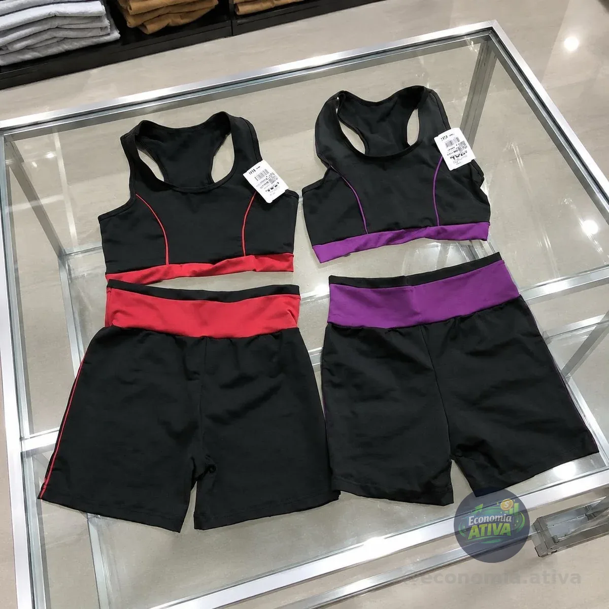 2 Conjunto Fitness Top E Short