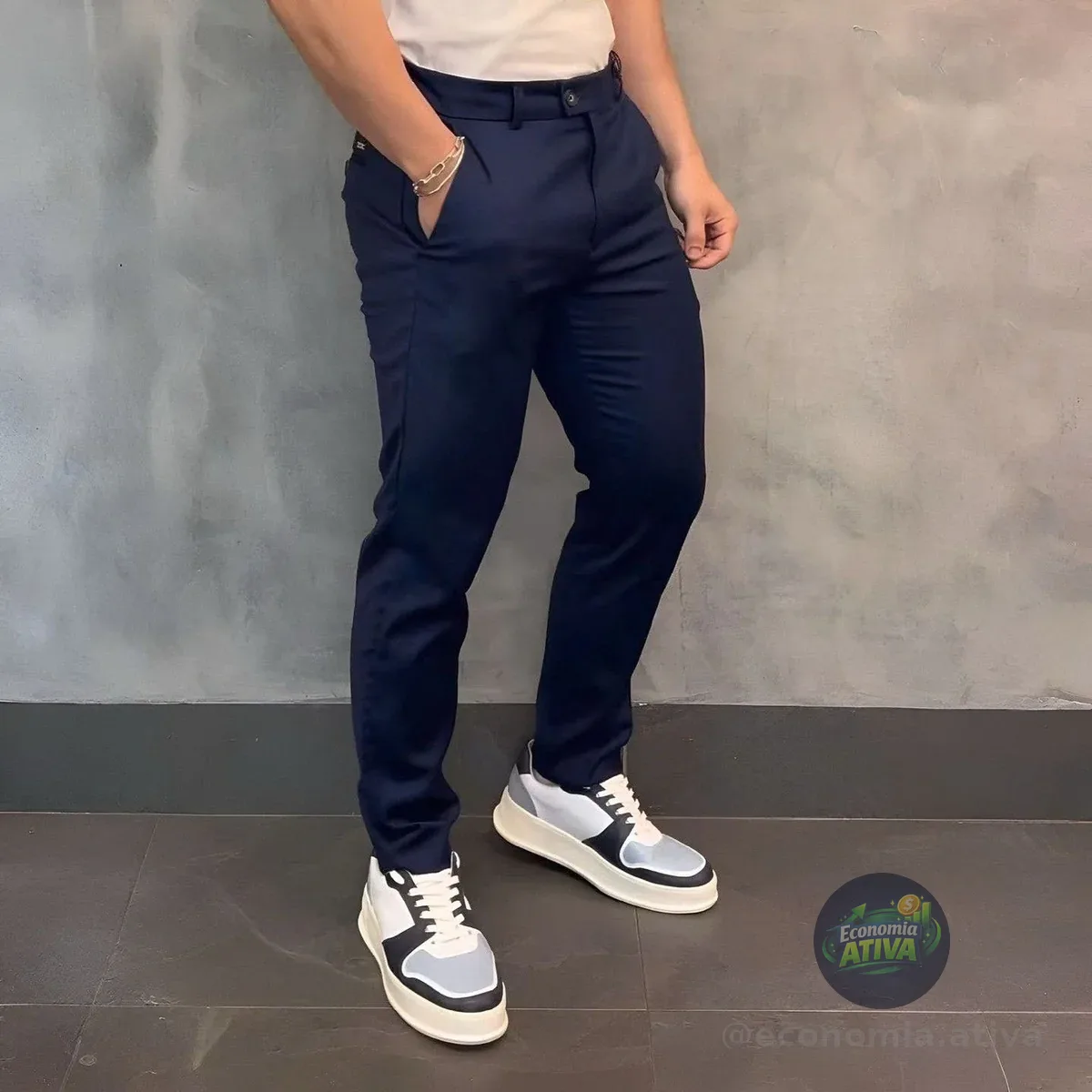 Calça Sarja Alfaiataria Social