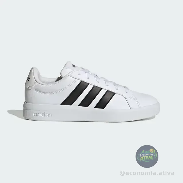 Tênis Feminino Grand Court Base 3.0 adidas Ftwwht/cblack/ftwwht Lisa 38 Br