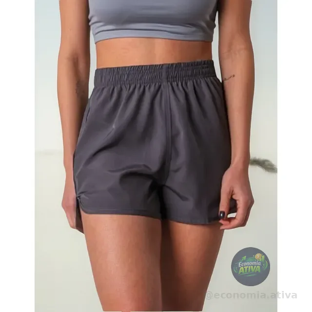 Shorts Feminino Tactel Academia Bermuda Treino (4 cores)