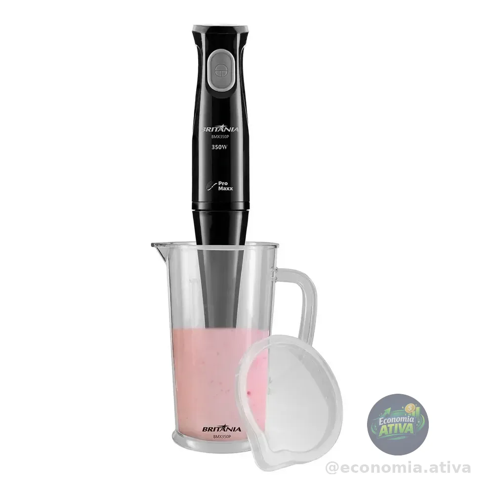 Mixer Bmx350p Preto Com Lâminas Pro Maxx 350w Britânia