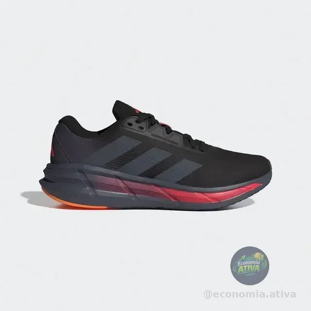 Tênis Masculino Questar 3 adidas Cblack/onix/lucred Lisa 39 Br