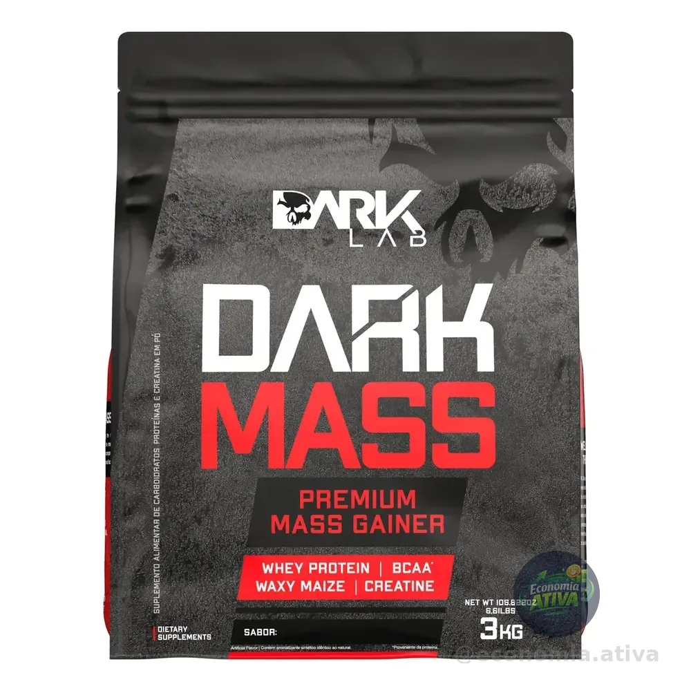 Hipercalórico Dark Mass 3kg Dark Lab Sabor Baunilha