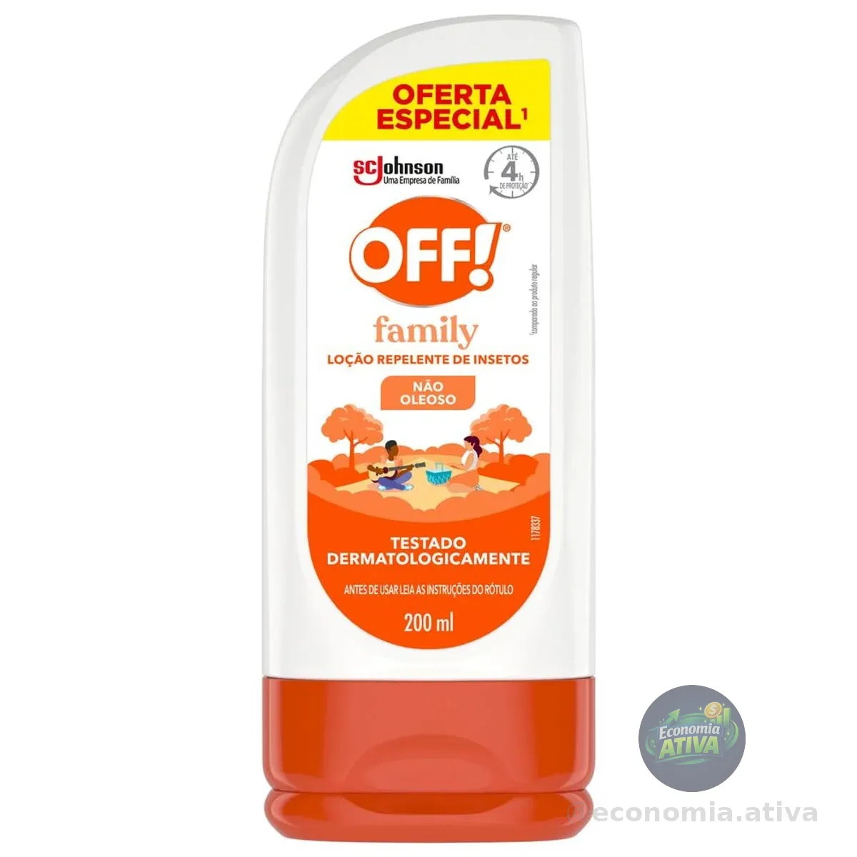 OFF! Family Loção Repelente de Insetos e Mosquitos, 200ml