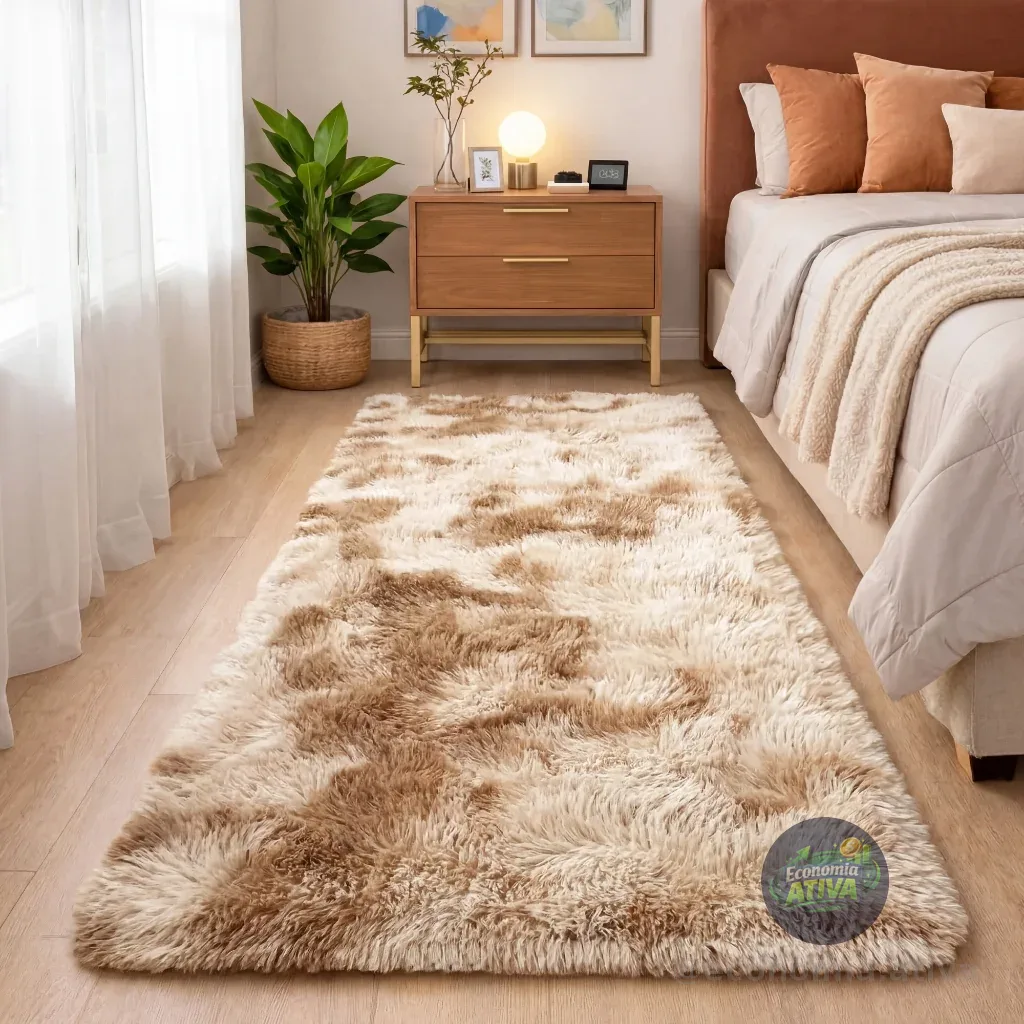 Tapete Passadeira Corredor Quarto Sala Felpudo Várias Cores e Tamanhos