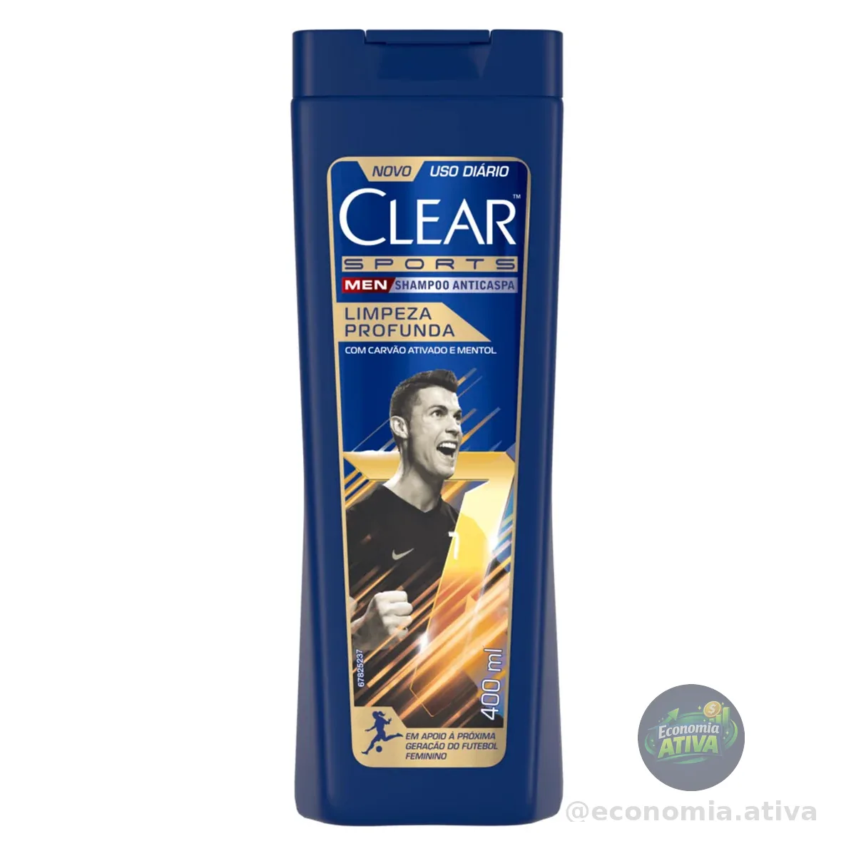 Clear Sports Men - Shampoo Anticaspa Limpeza Profunda 400Ml