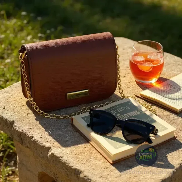 Bolsa Clutch Feminina Moderna + Óculos Casual Feminino