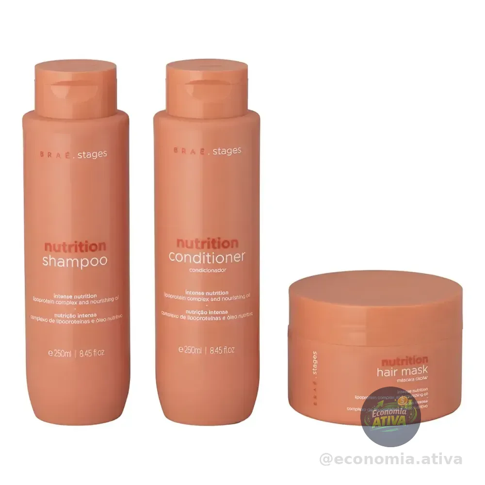 Kit Brae Para Nutrição Linha Braé Stages Nutrition - 3 Itens