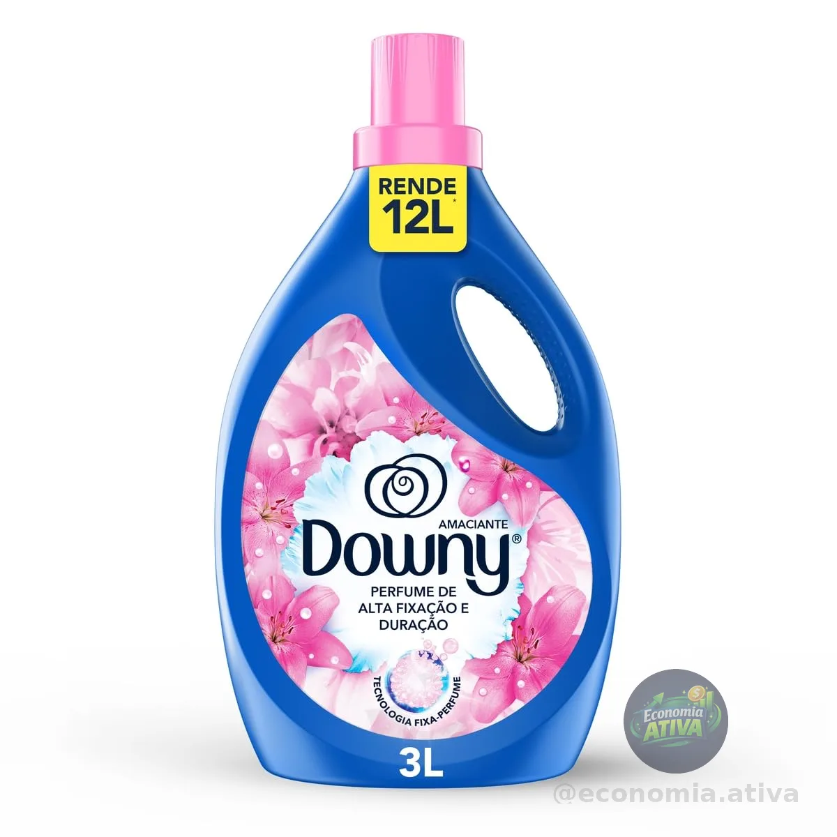 Downy Amaciante Concentrado Frescor Da Primavera 3L, Rende 12L