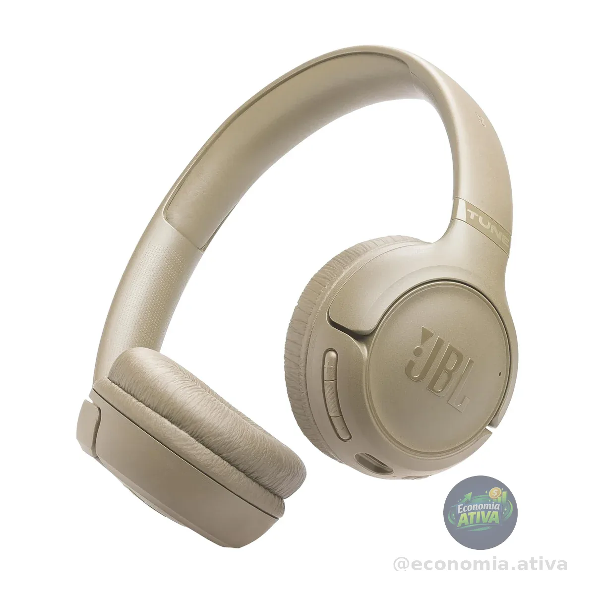 JBL, Fone de Ouvido Bluetooth, Tune 530 BT, Sem Fio, On Ear - Bege