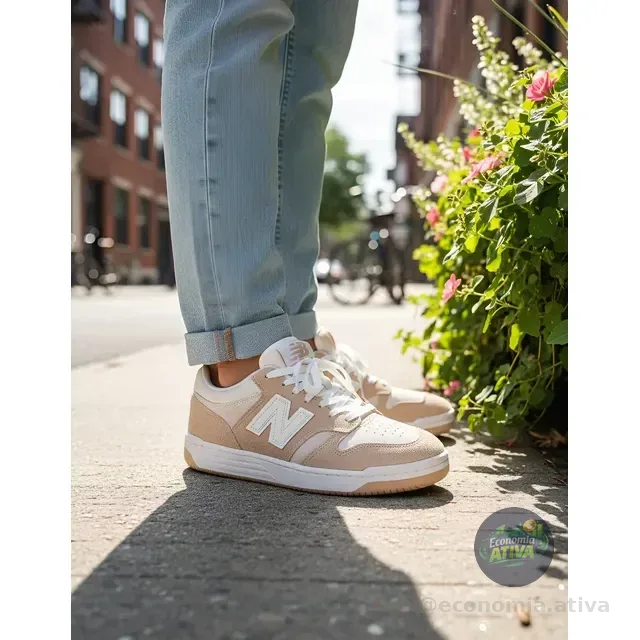 Tênis New Balance 480l Bege