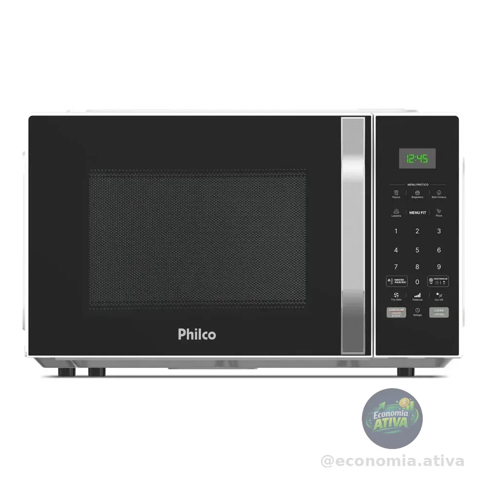 Micro-ondas 25l Philco Função Tira Odor 1100w Pm27 127v