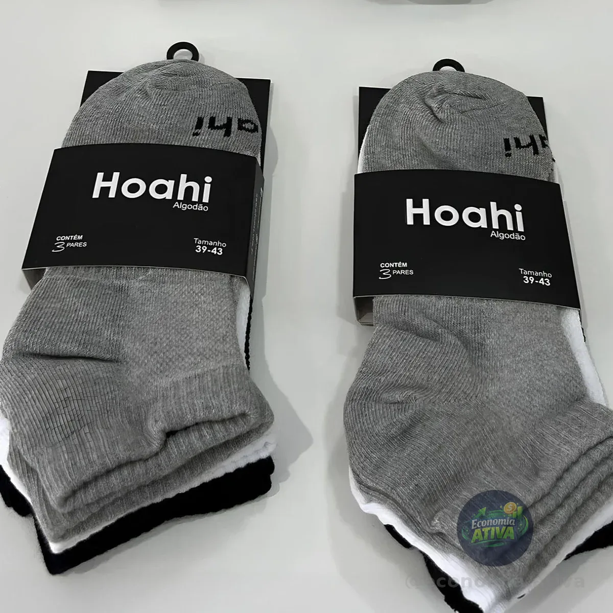 Kit 6 Pares Meias Hoahi Cano Médio Algodão Original Promoção