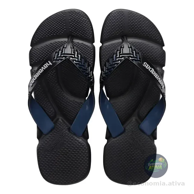 Chinelo Havaianas Masculino Power 2.0 Massageadora Anatômica