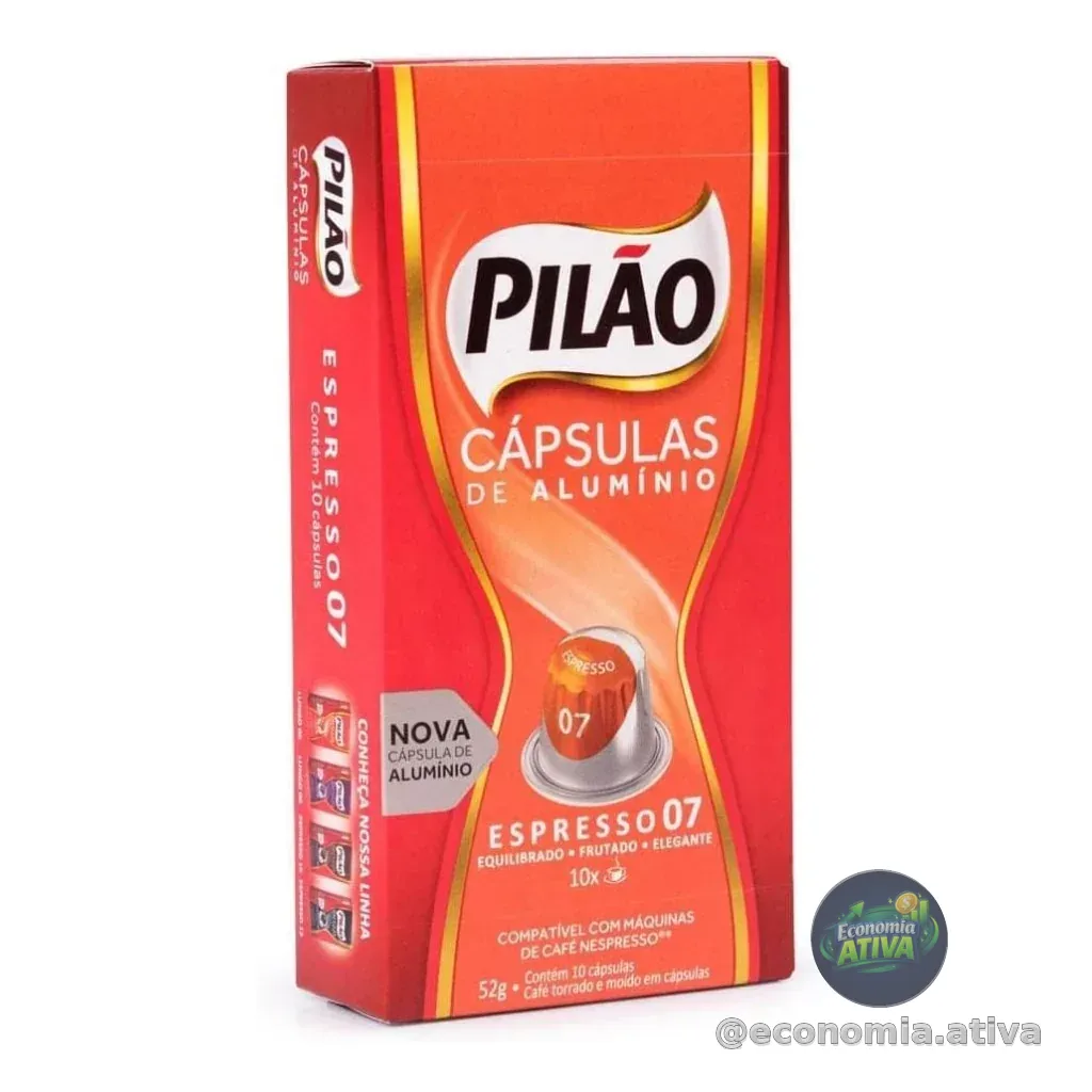 Café Pilão Cápsula Tradicional - 10 unidades - 52 gramas