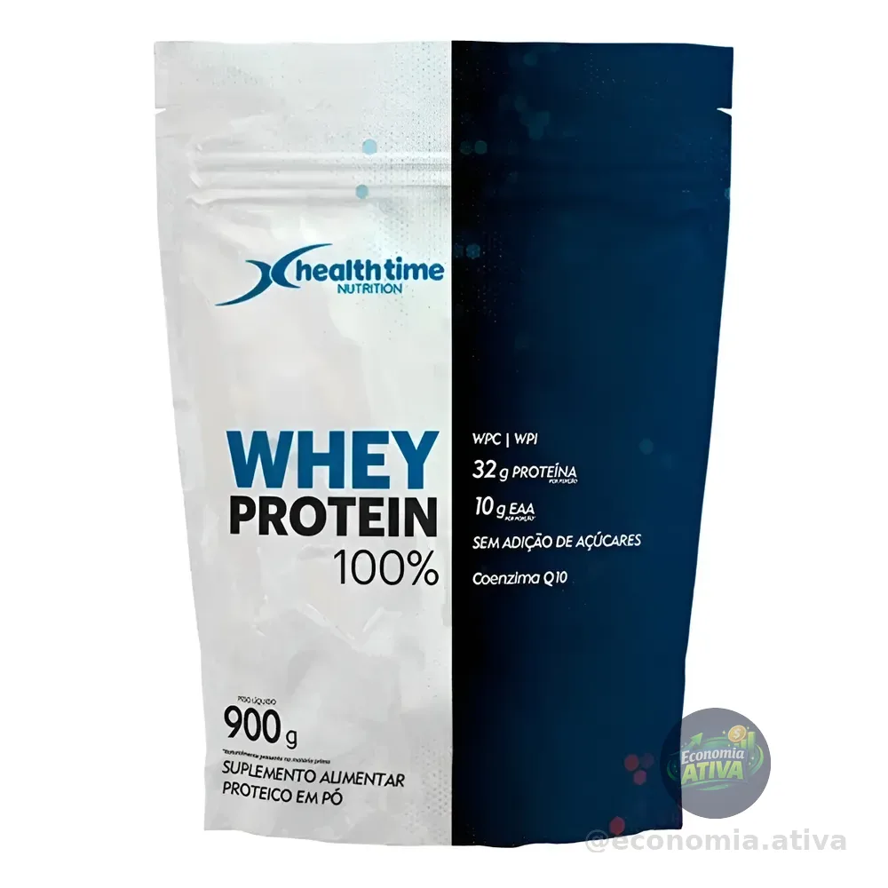 Whey Protein 100%, Isolado Zero Açúcar 32g Proteína 900g Sabor Morango
