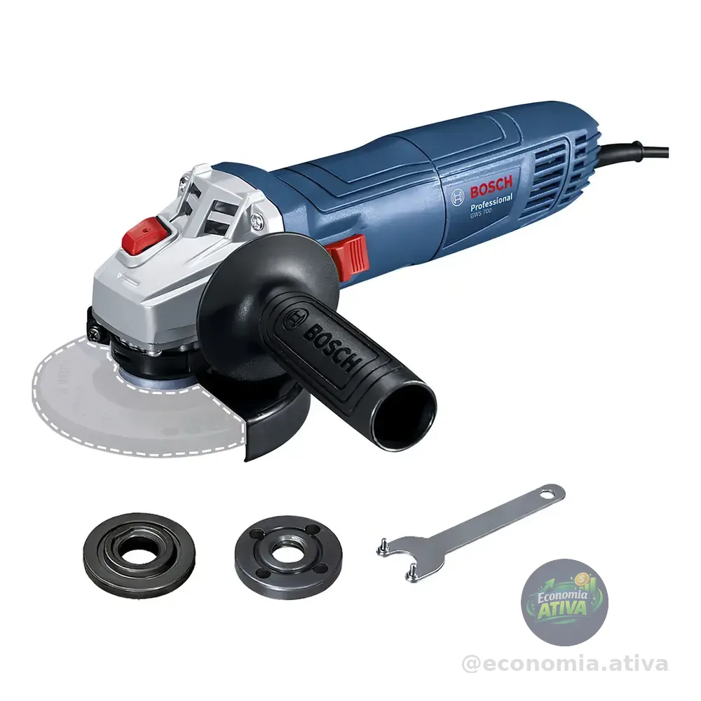 Esmerilhadeira Angular Bosch Professional Gws 700 Azul 710 W 220v 60 Hz