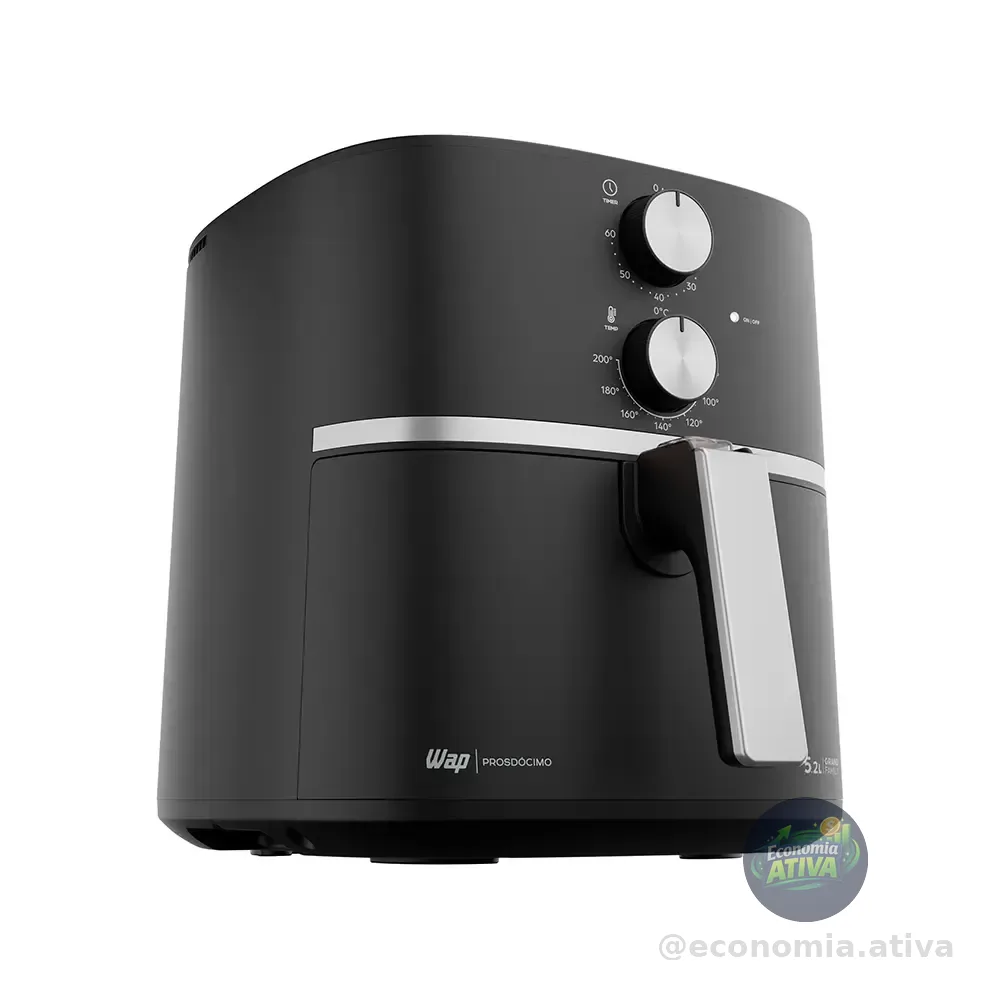 Fritadeira Elétrica Air Fryer Wap Wafg2s 5 Litros Com Revestimento Antiaderente 1500w 127v