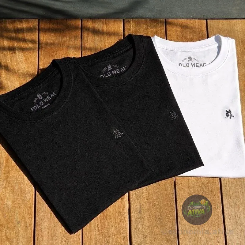 Kit 4 Camisetas Masculinas Polo Wear Sortido Sortido Gg Lisa