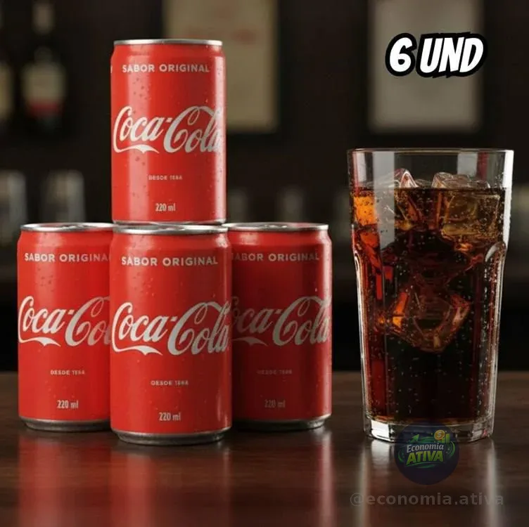 Pack de Coca-Cola lata 220ml 6 unidades