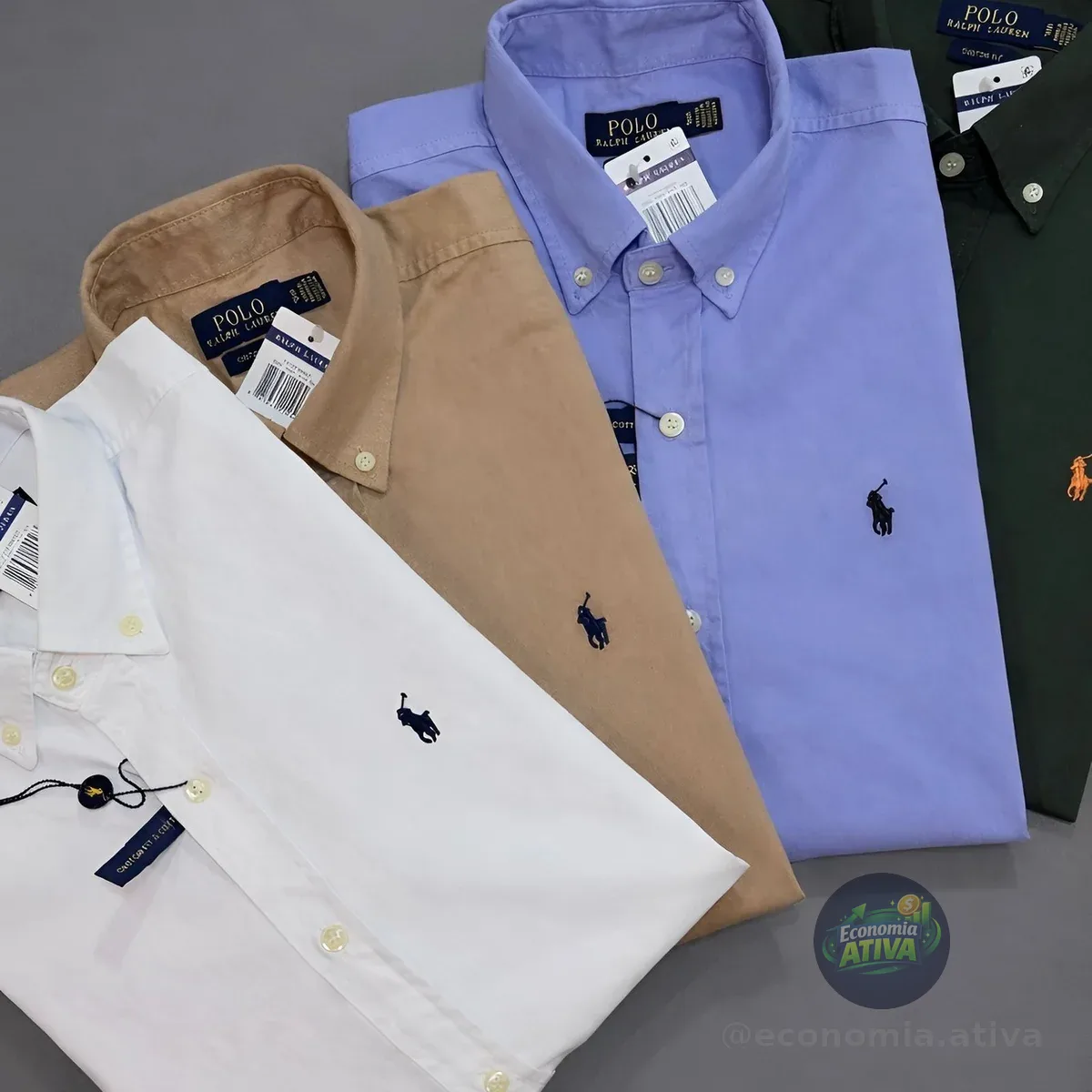 Camisa Social Ralph Lauren Oxford