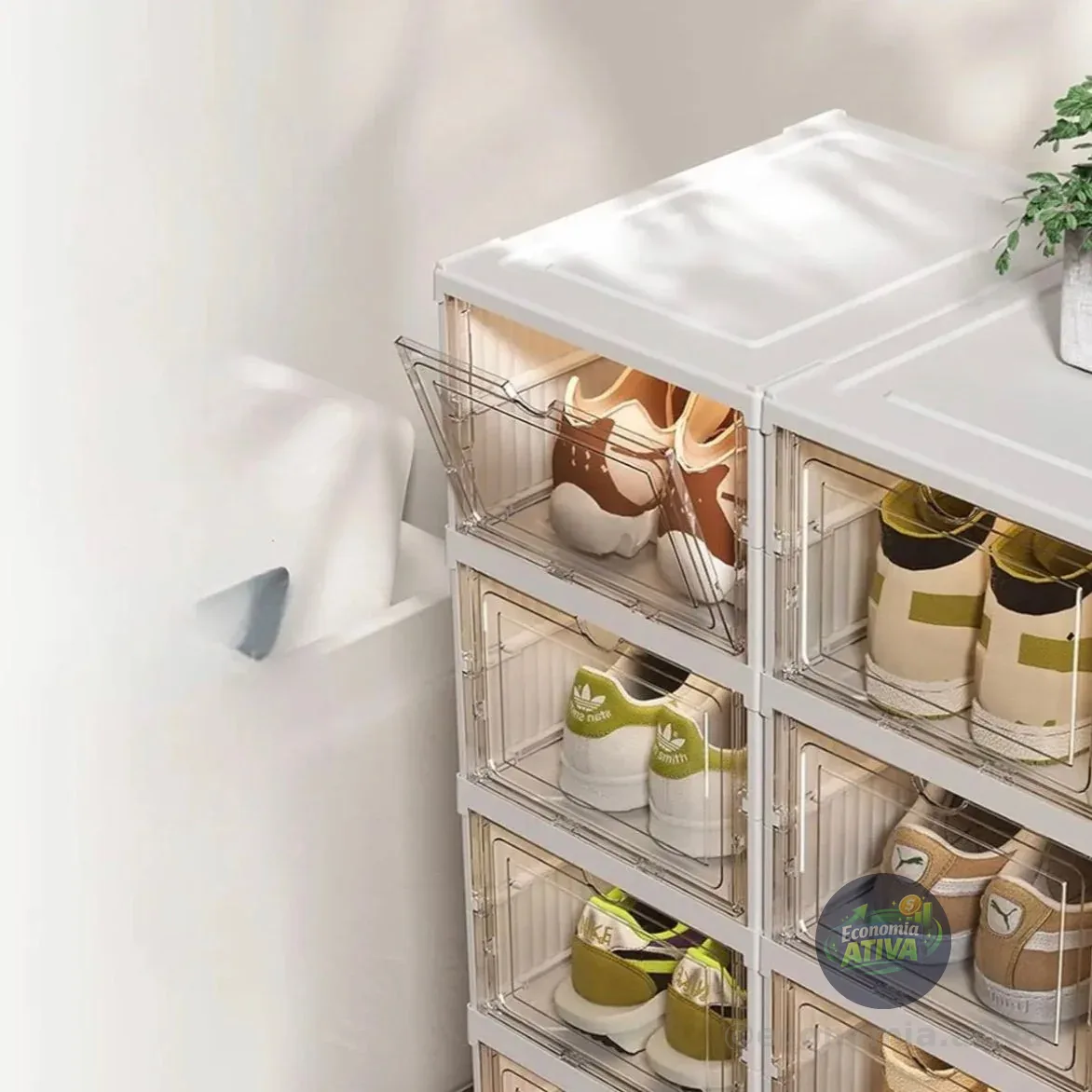 Sapateira Vertical Empilhável Caixa Sapato Tênis 6 Andares
