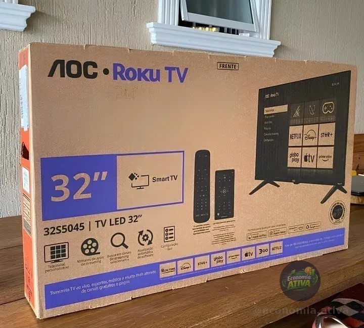 Smart Tv 32 Hd Aoc Tv 32s5045/78g Hdmi 1 Usb Wifi Roku