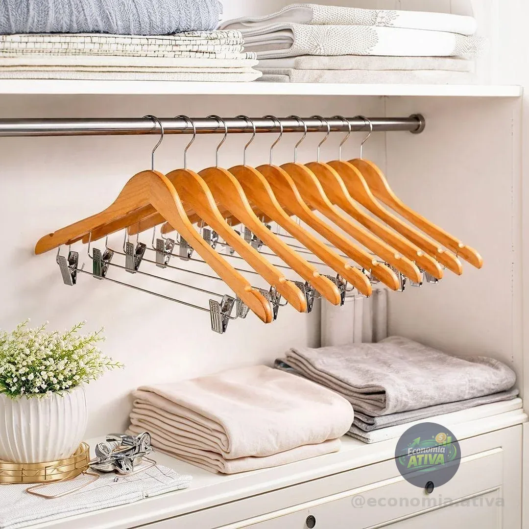 10 Uni Cabides De Madeira Nobre Marfim De Presilhas