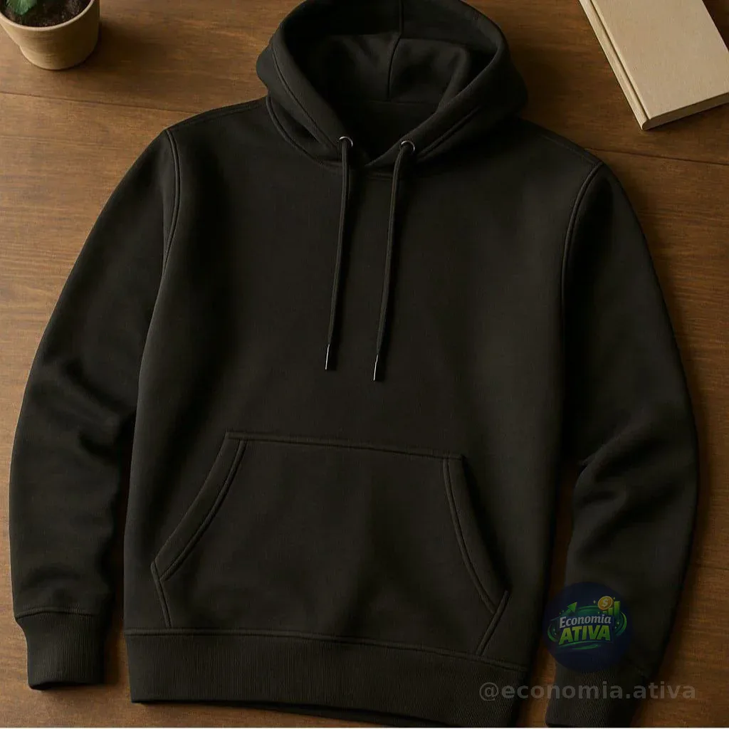 Moletom Liso Blusa De Frio Canguru