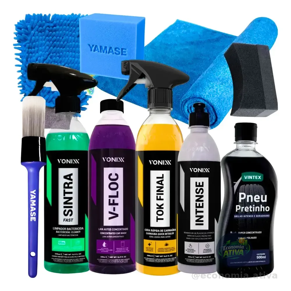 Kit Lavagem Shampoo Cera Tok Final Intense Sintra Fast Vonix