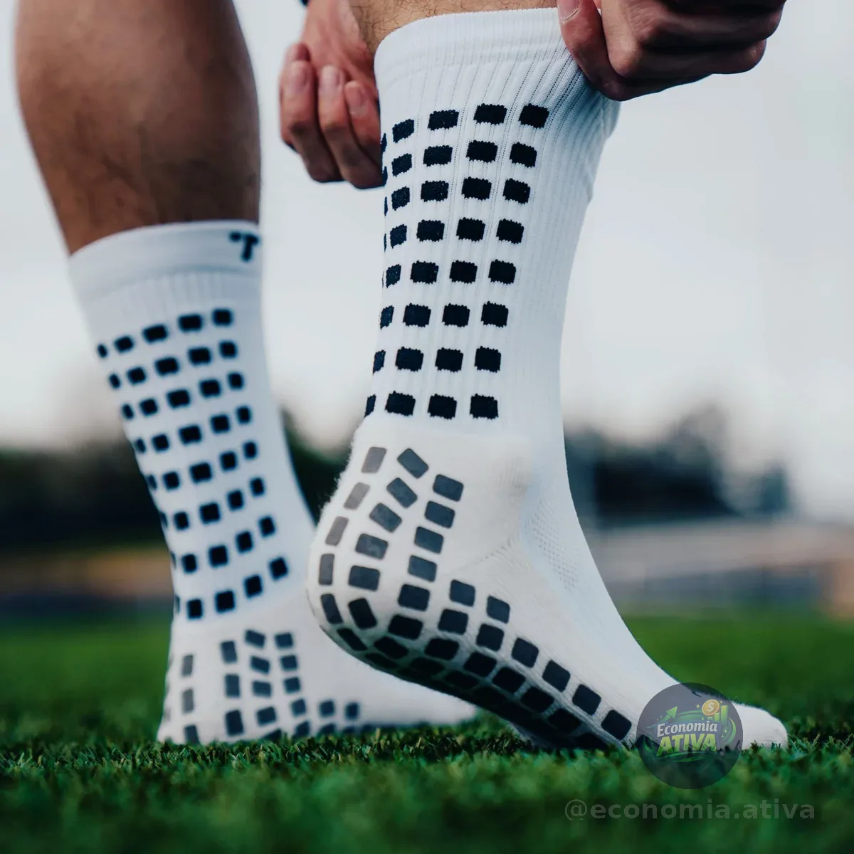 Kit 3 Pares Meia Antiderrapante Esportiva