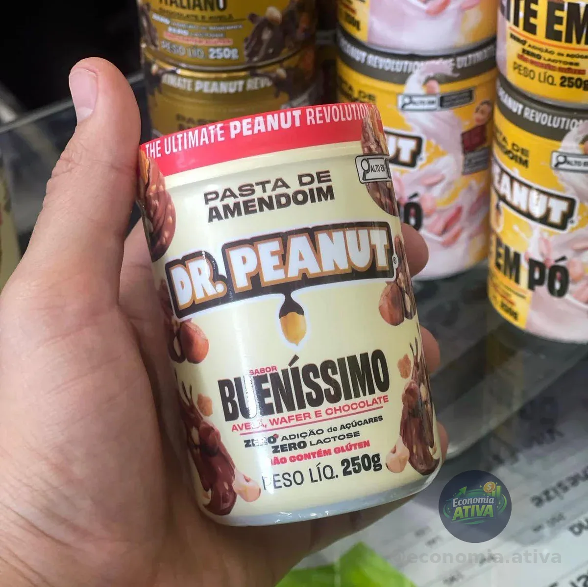 Dr. Peanut Pasta de Amendoim Bueníssimo 250g - Com Whey Protein