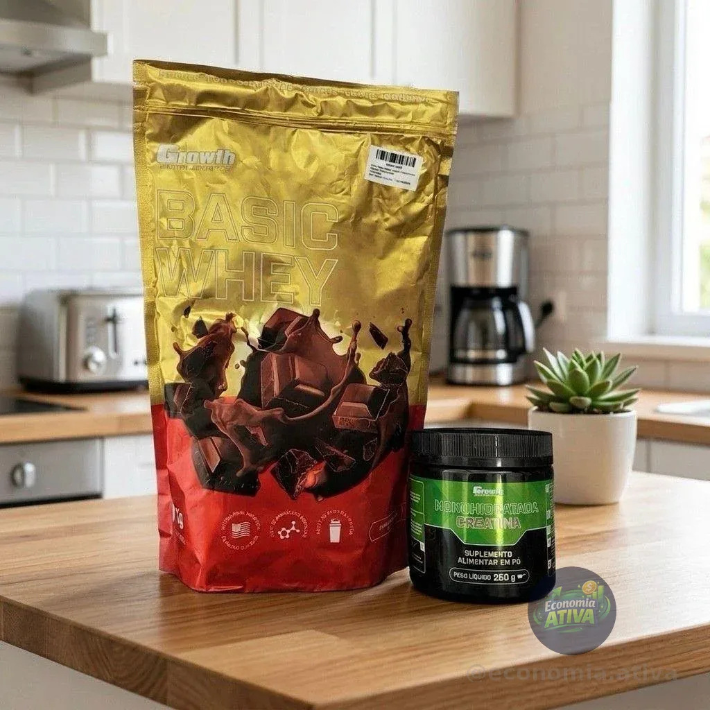 Basic Whey 1kg Growth Supplements - Chocolate