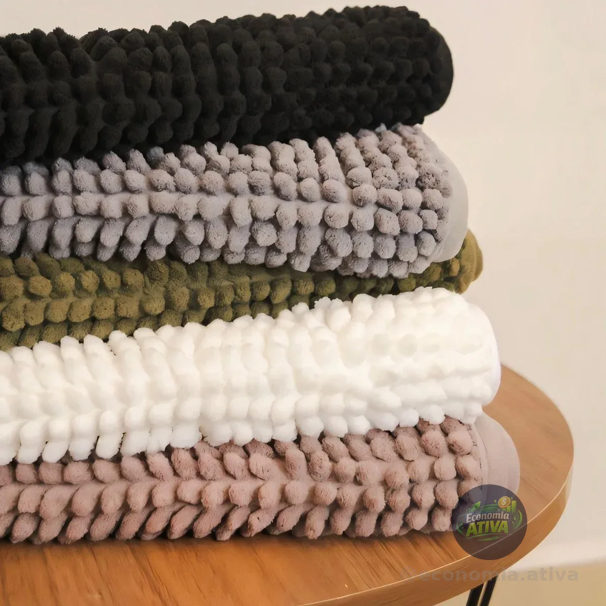 Kit 3 Tapete P/ Banheiro Dedinho Bolinha