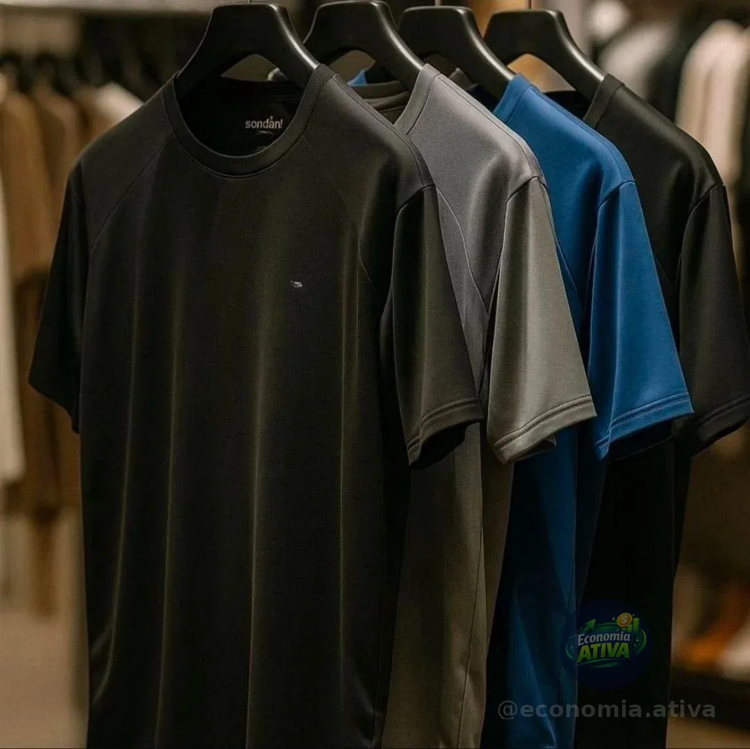 Kit 4 Camisas Dry-fit Sandrini Masculina