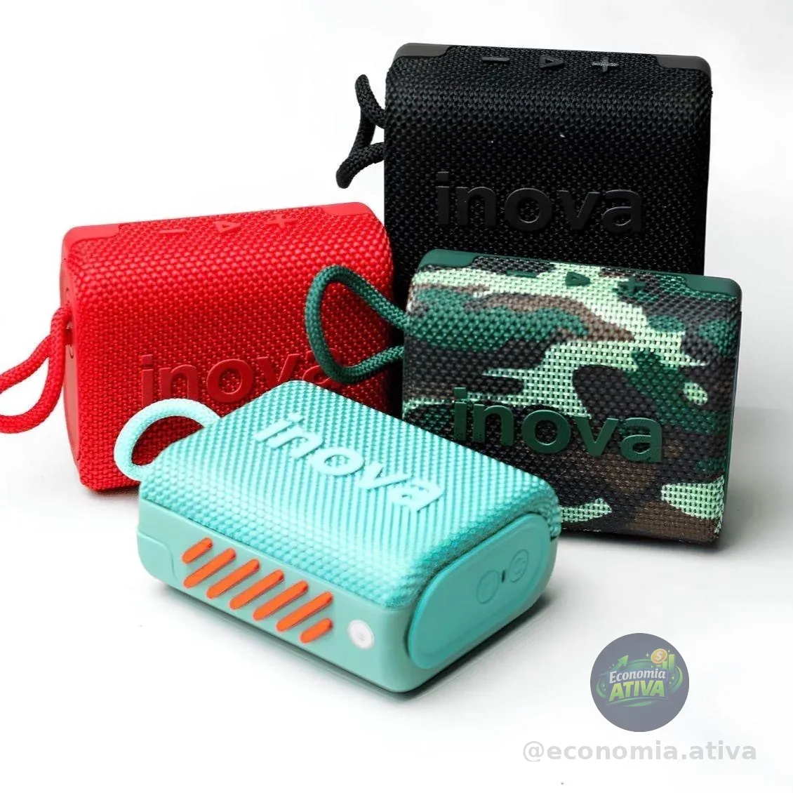 Inova Caixa De Som Mini Bluetooth Tws Grave Potent