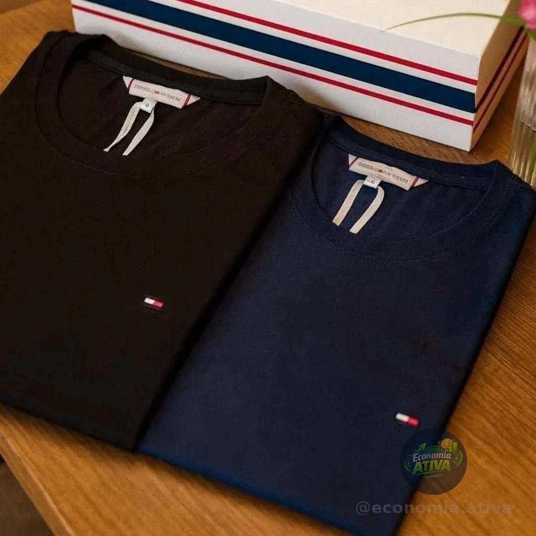 Kit 2 Camisetas Tommy Hilfiger