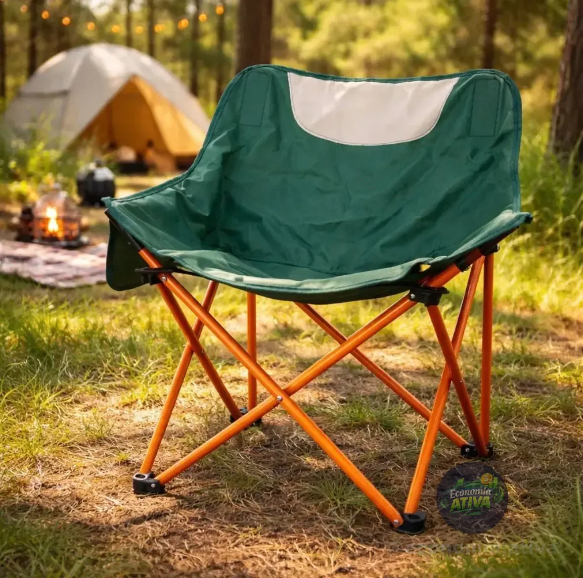 Cadeira Dobrável Portátil Bolsa Camping