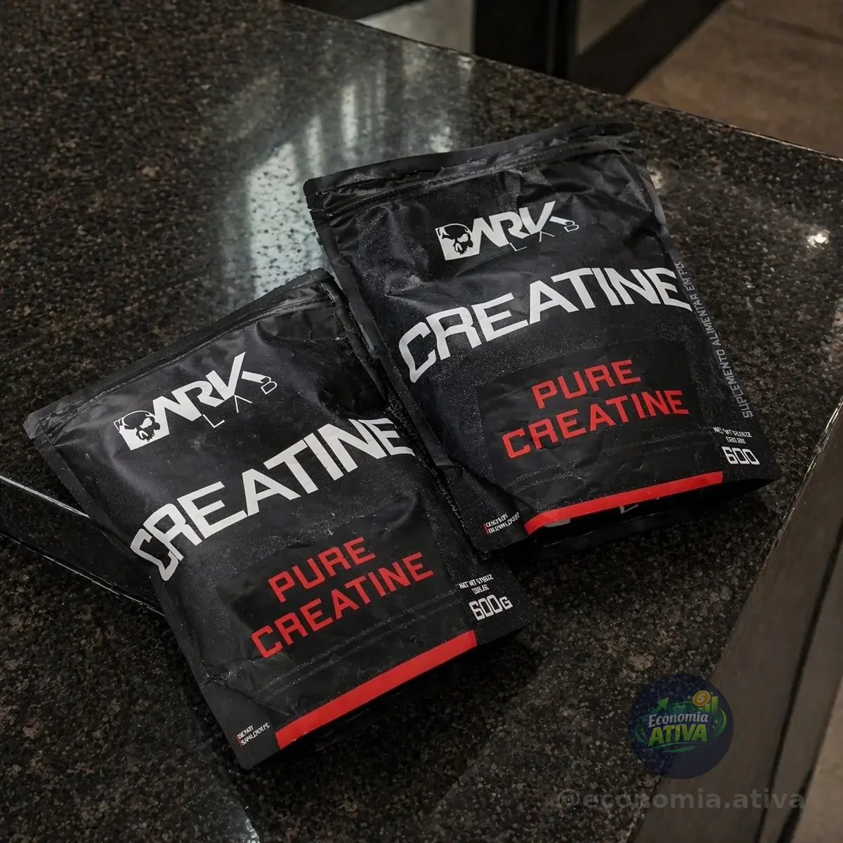 2x Creatina Monohidratada Pura 600g Dark Lab