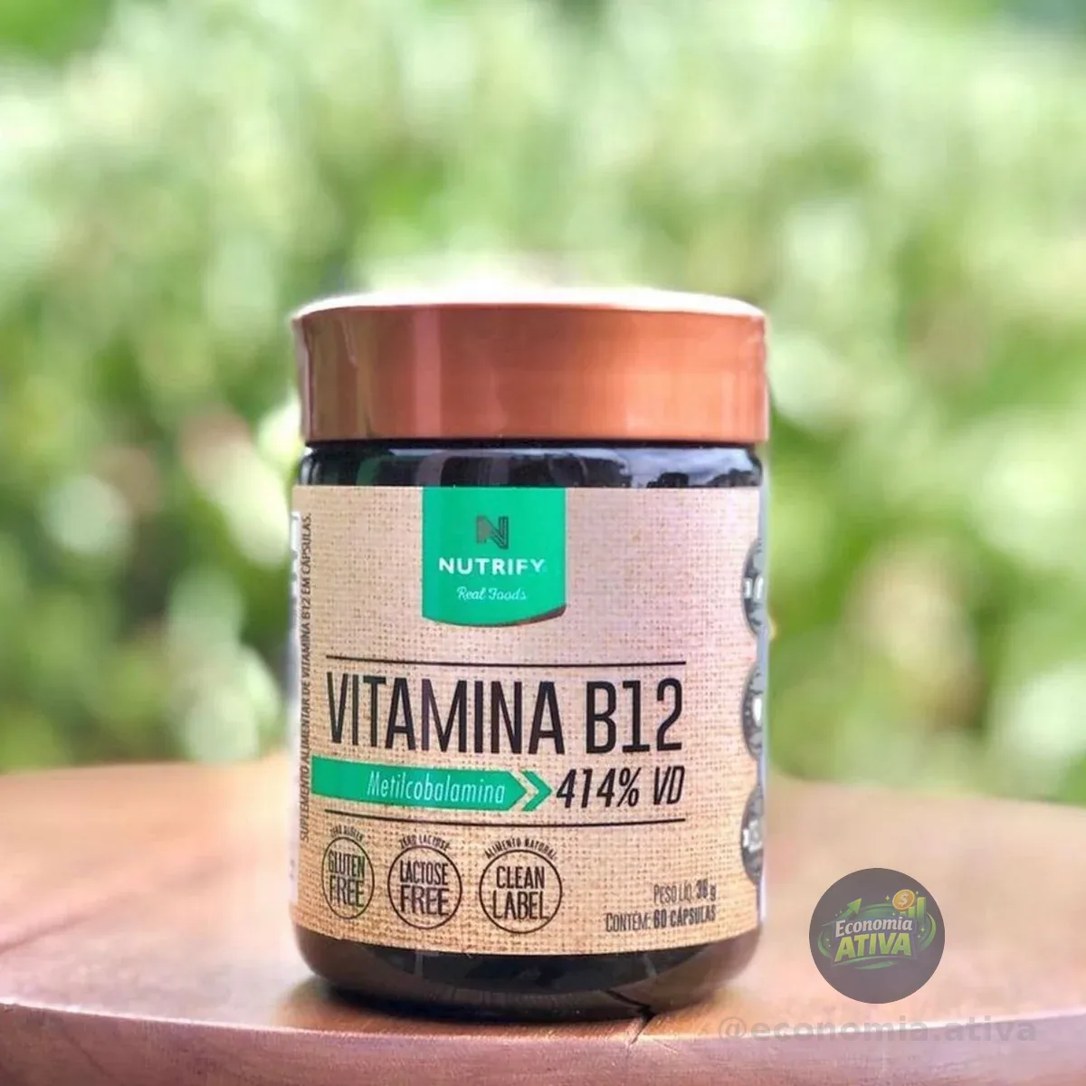 Vitamina B12 Metilcobalamina 60 Cápsulas Nutrify