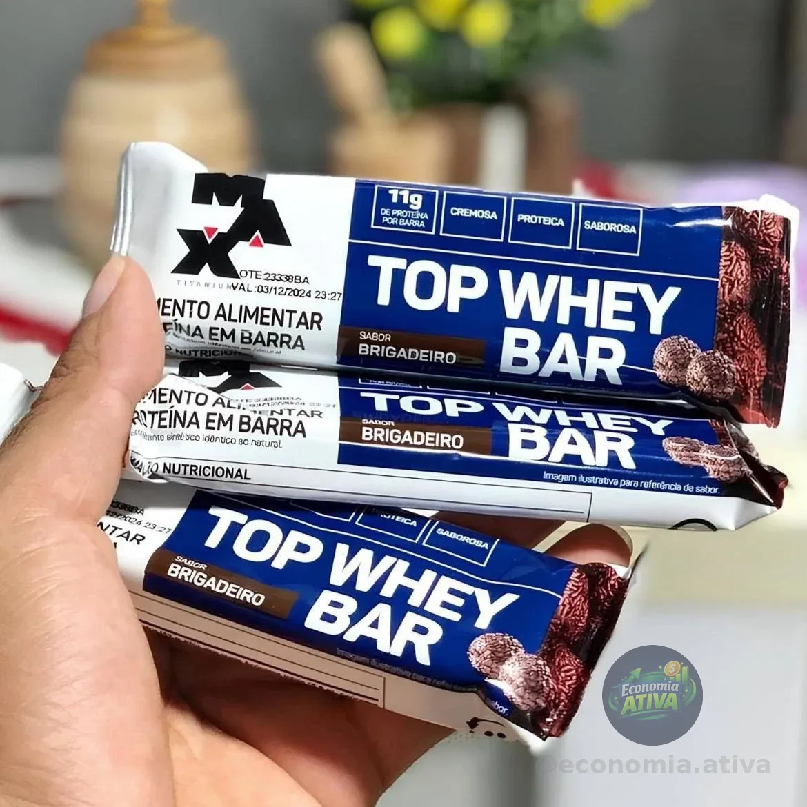 Max Titanium Top Whey Bar 12 Unidades De 41G