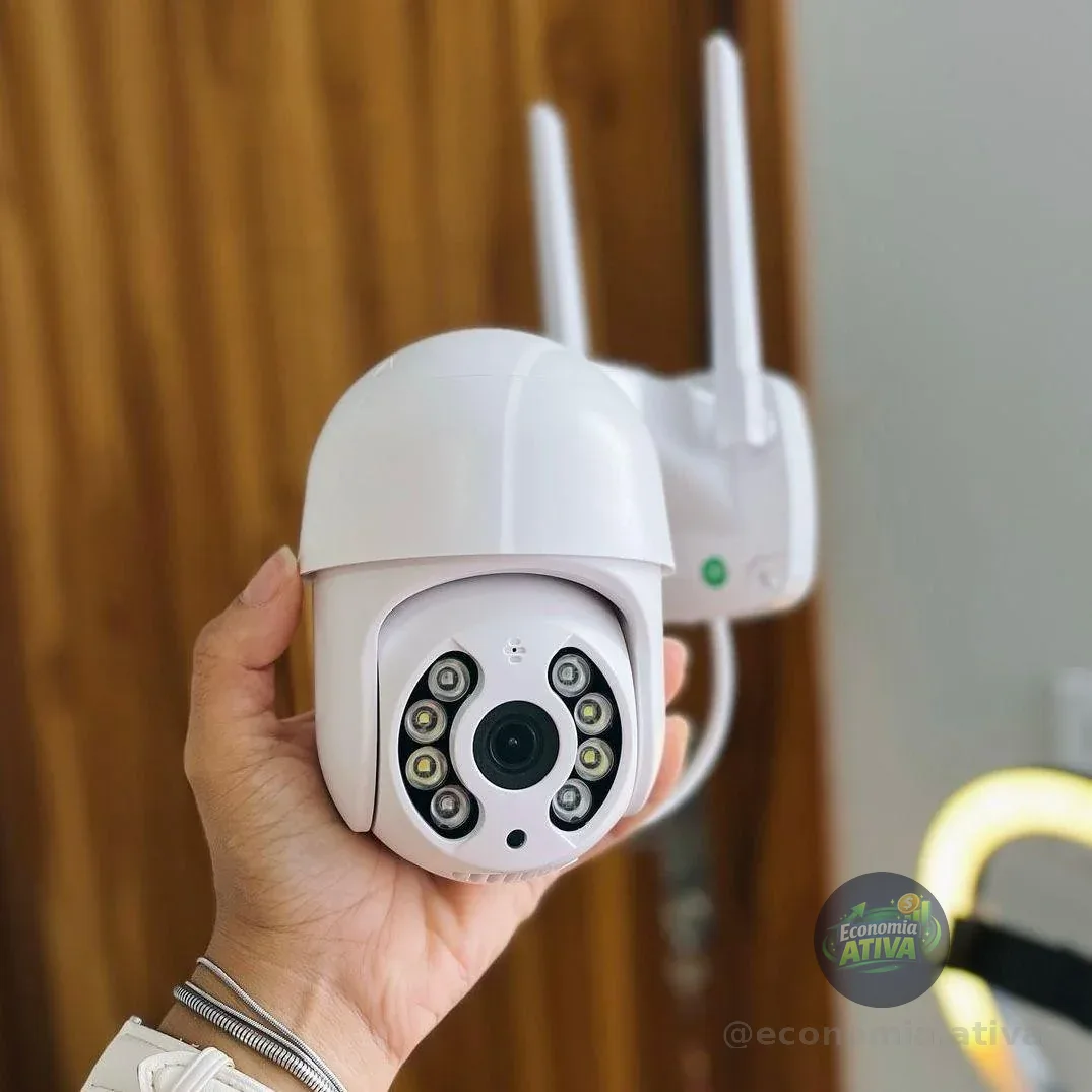 Câmera de Segurança Externa Maxnova PTZ Wi-Fi 360° 4MP Full HD à Prova D’Água