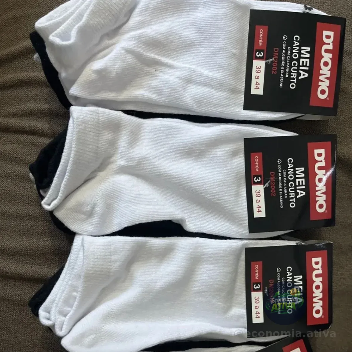 Kit 12 Pares Meia Duomo Cano Curto Soquete