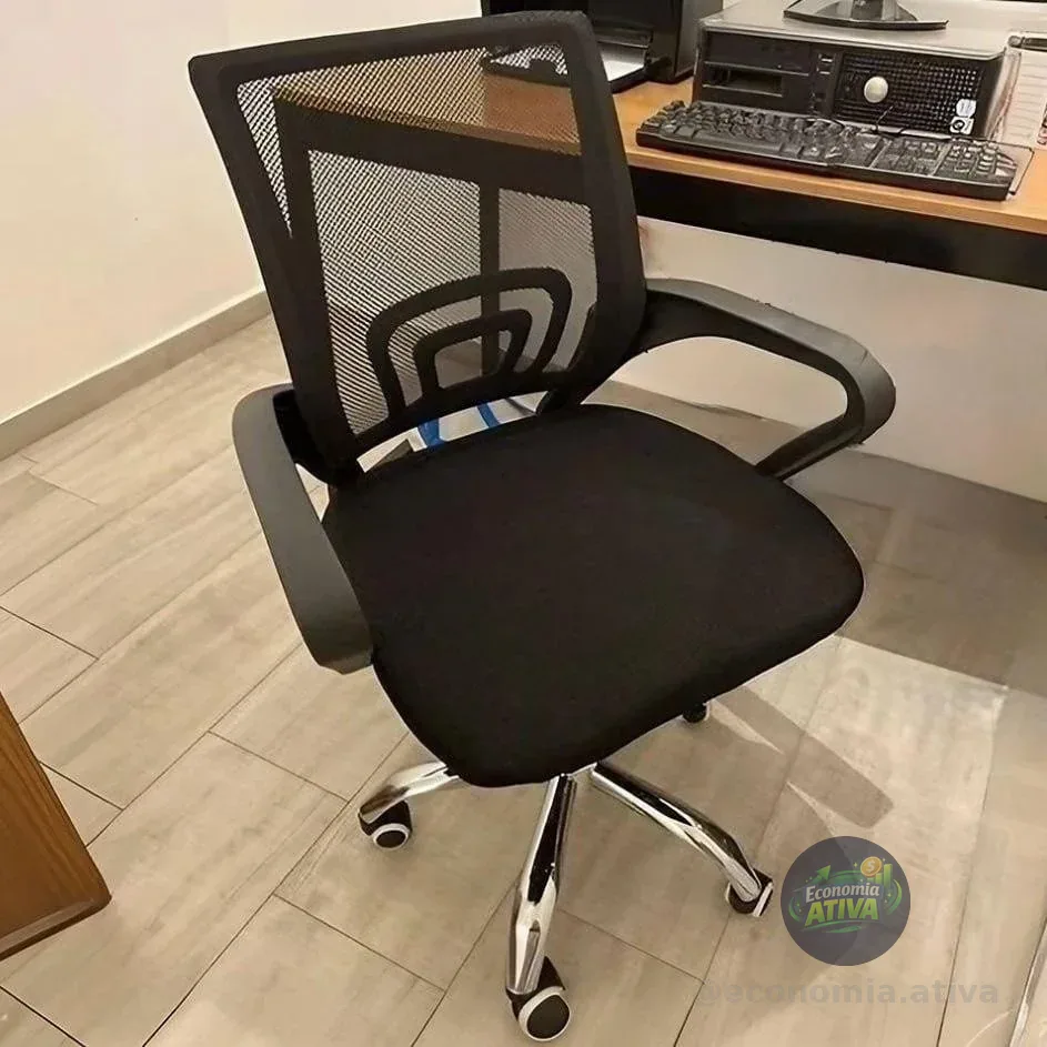 Cadeira De Escritório Diretor Preta Healer