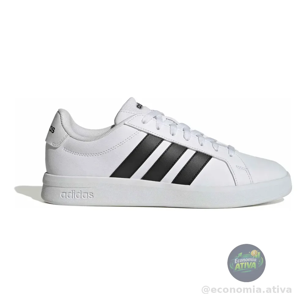 Tênis Masculino Grand Court Base 3.0 adidas Ftwwht/cblack/ftwwht Lisa 41 Br
